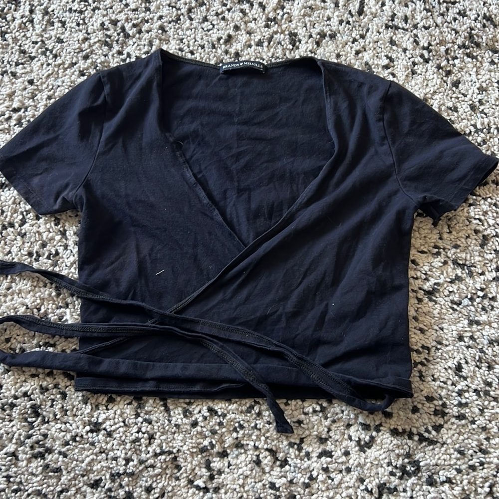 Brandy Melville wrap crop top